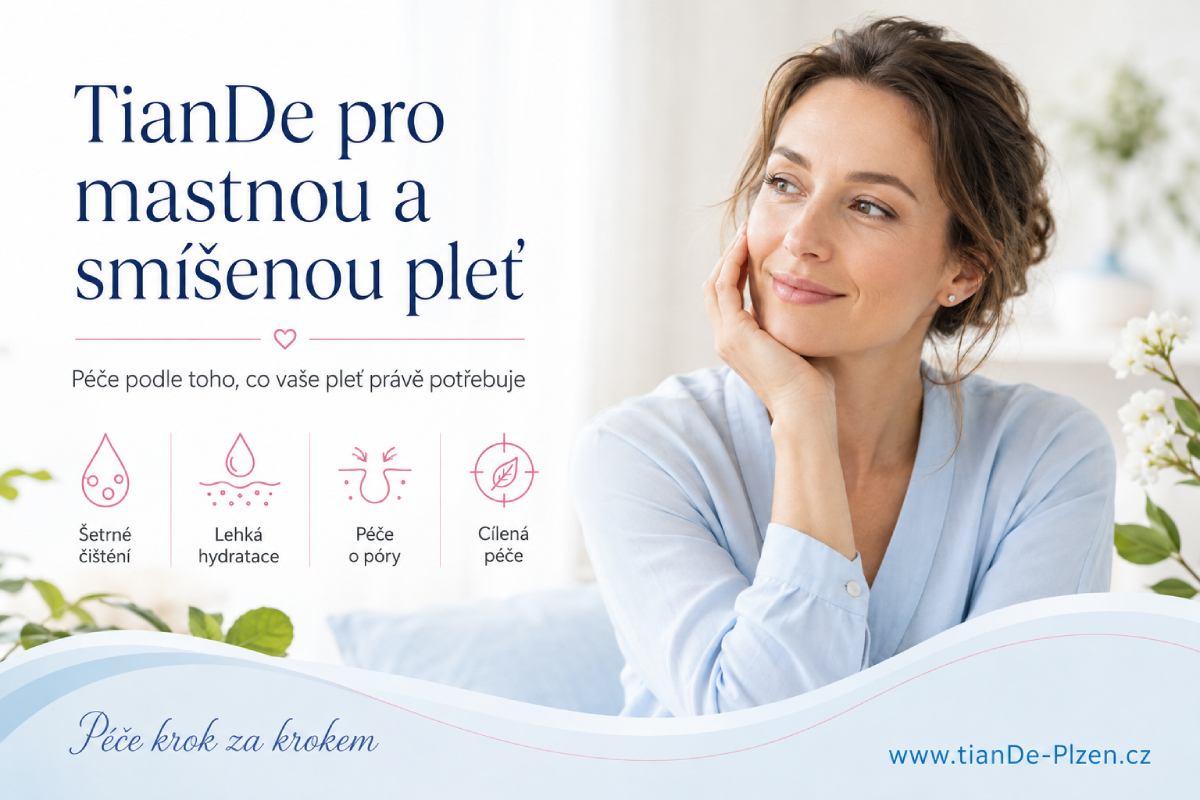 TianDe pro mastnou a smíšenou pleť – kompletní průvodce péčí