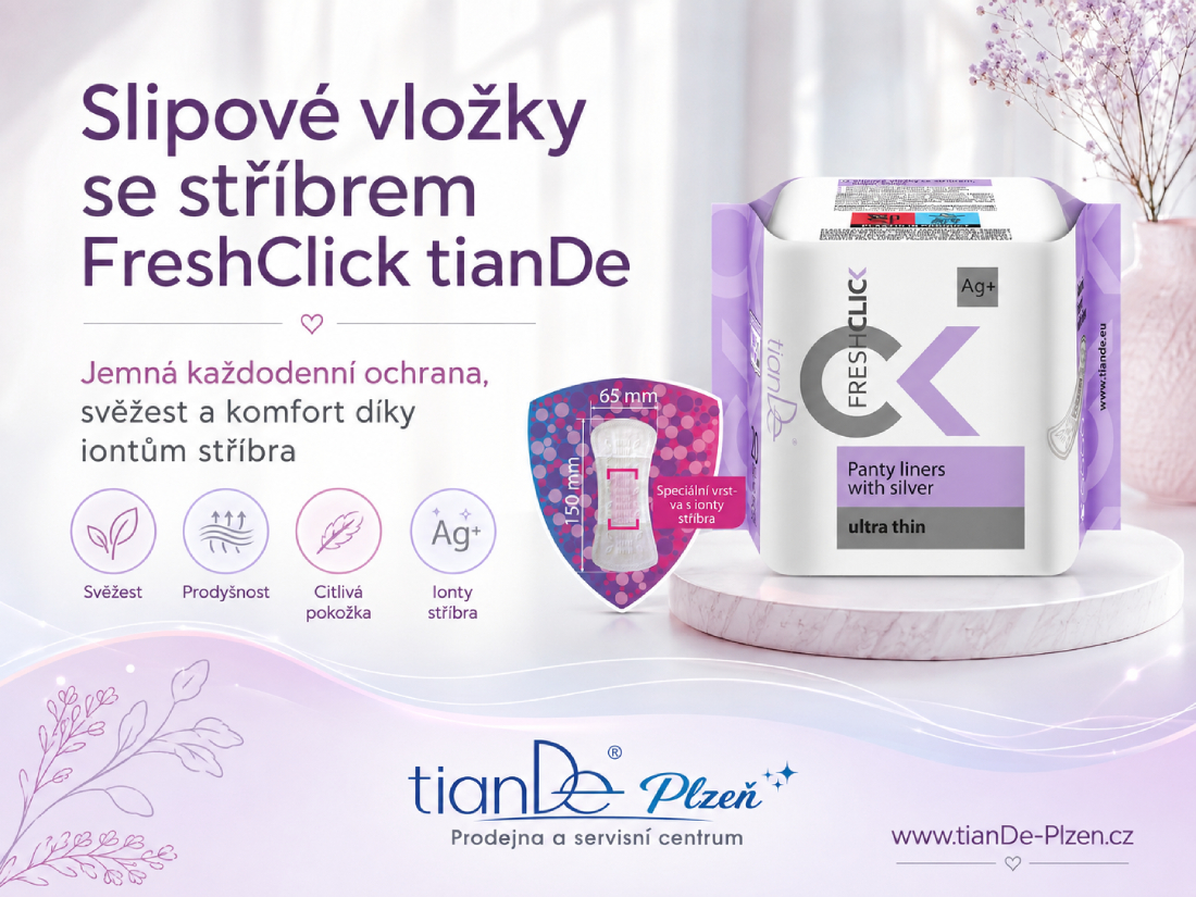 Slipové vložky se stříbrem FreshClick tianDe
