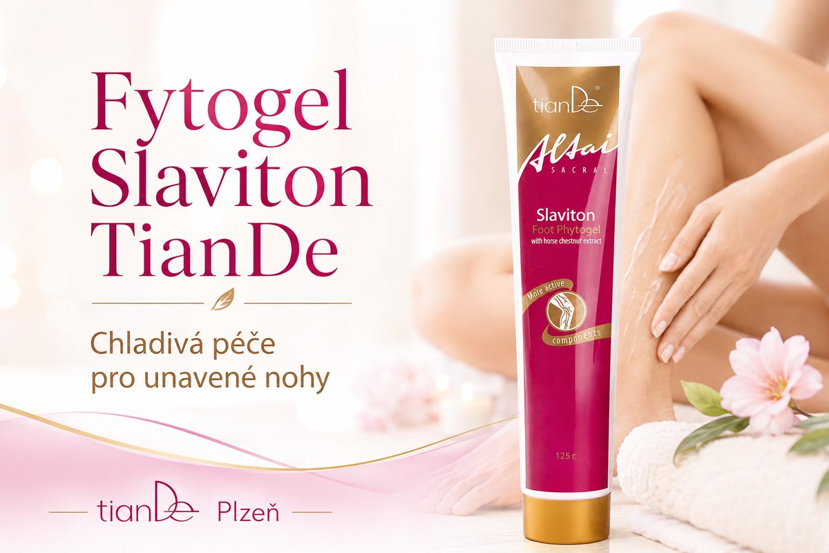 Fytogel Slaviton TianDe – chladivá péče pro unavené nohy