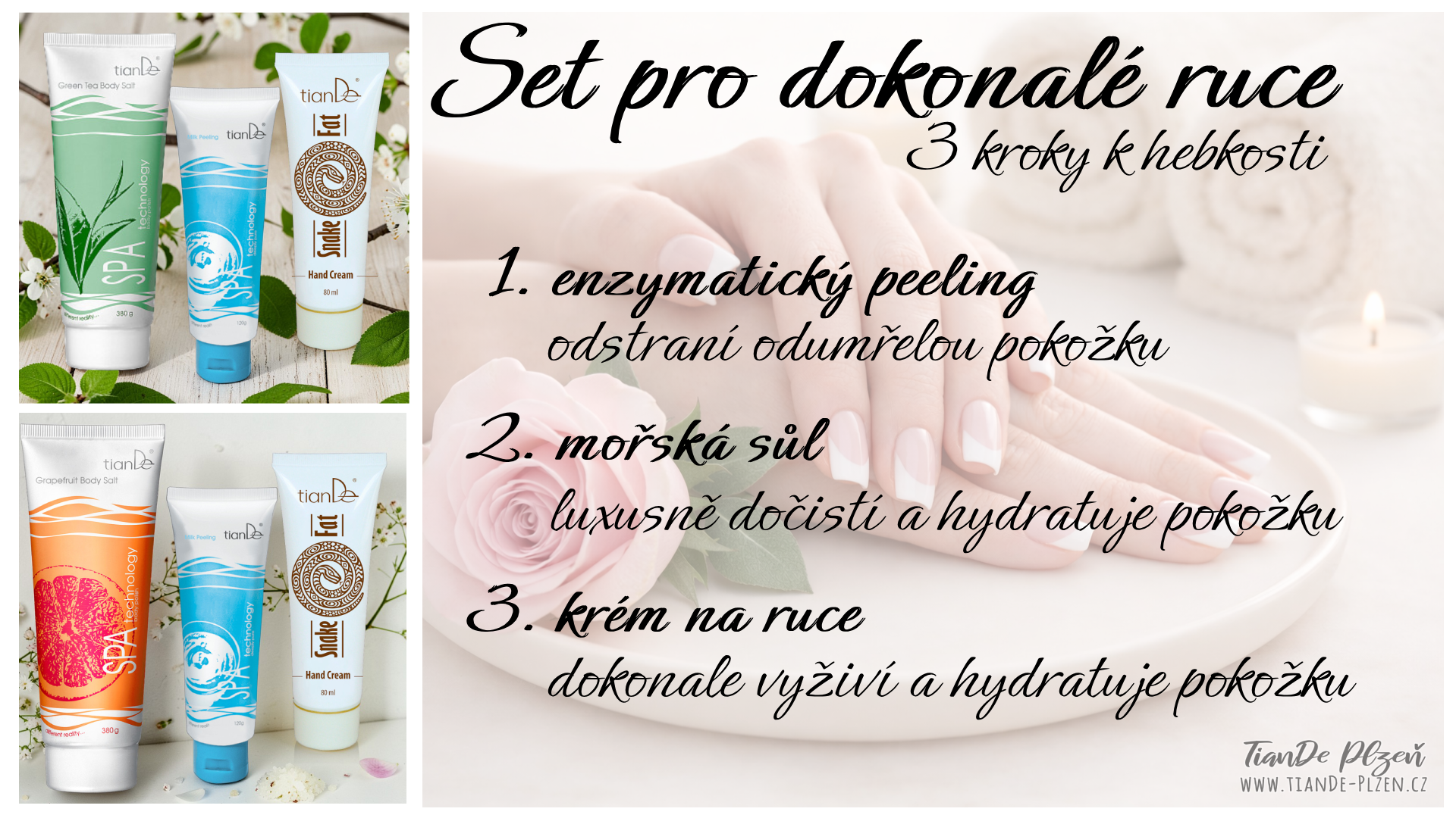 Set pro dokonalé ruce – 3 kroky k hebkosti (15,3b)