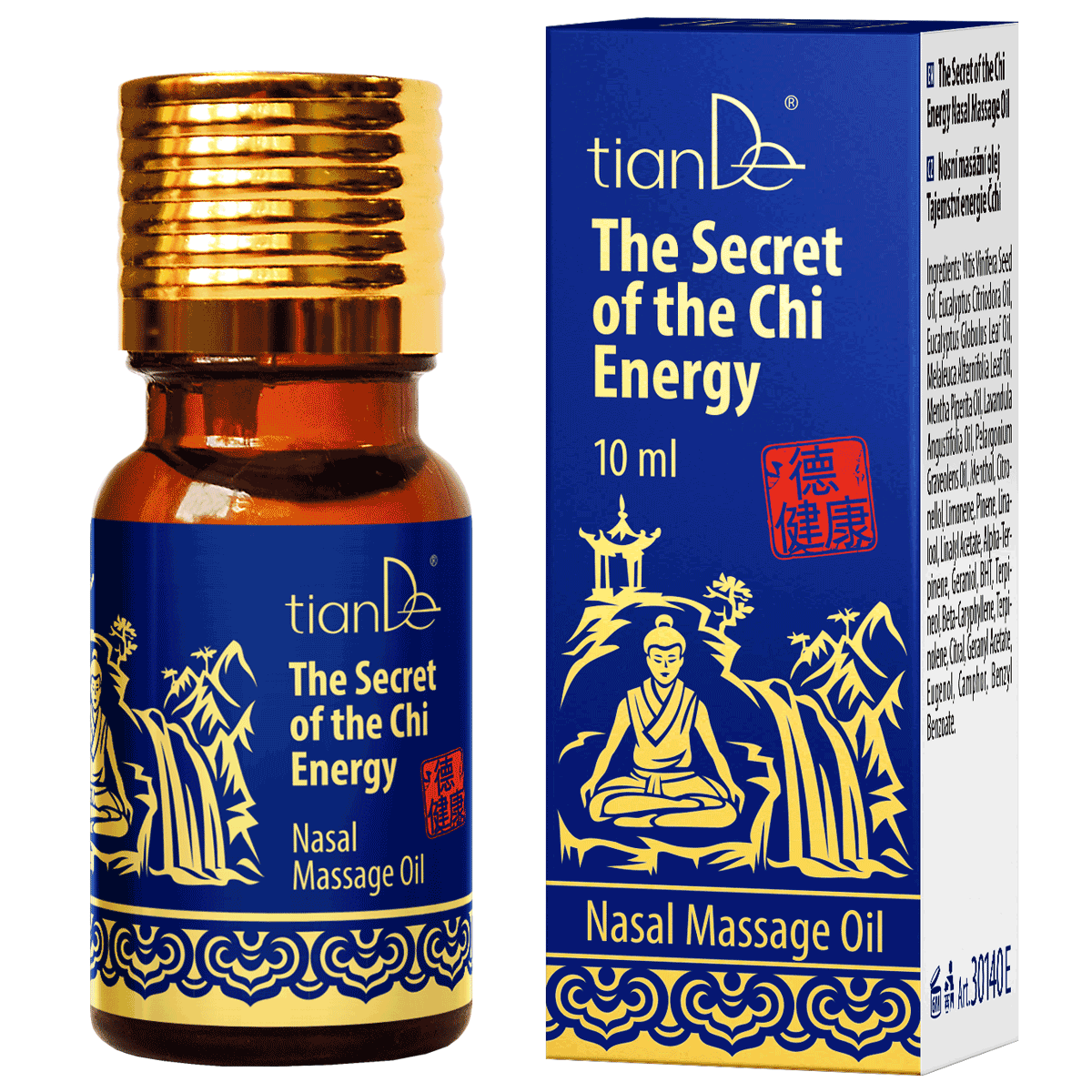 Nosní masážní olej Tajemství energie Čchi, 10ml (15b)