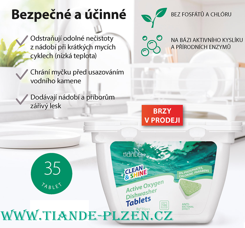 Tablety do myčky s aktivním kyslíkem, 8g х 3ks vzorek