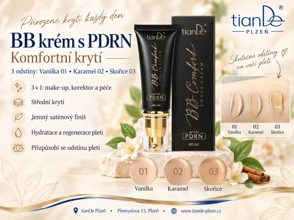 BB krém s PDRN Komfortní krytí - odst. 03 SKOŘICE (12b)