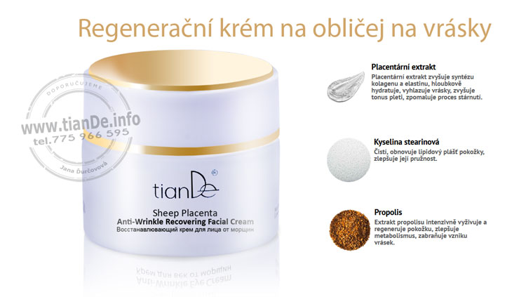 Regenerační krém na obličej na vrásky, 50g (5,1b)