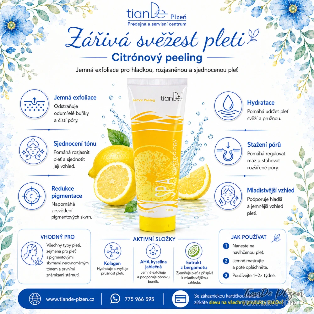 Peeling Citrónový, 120g (4,6b)