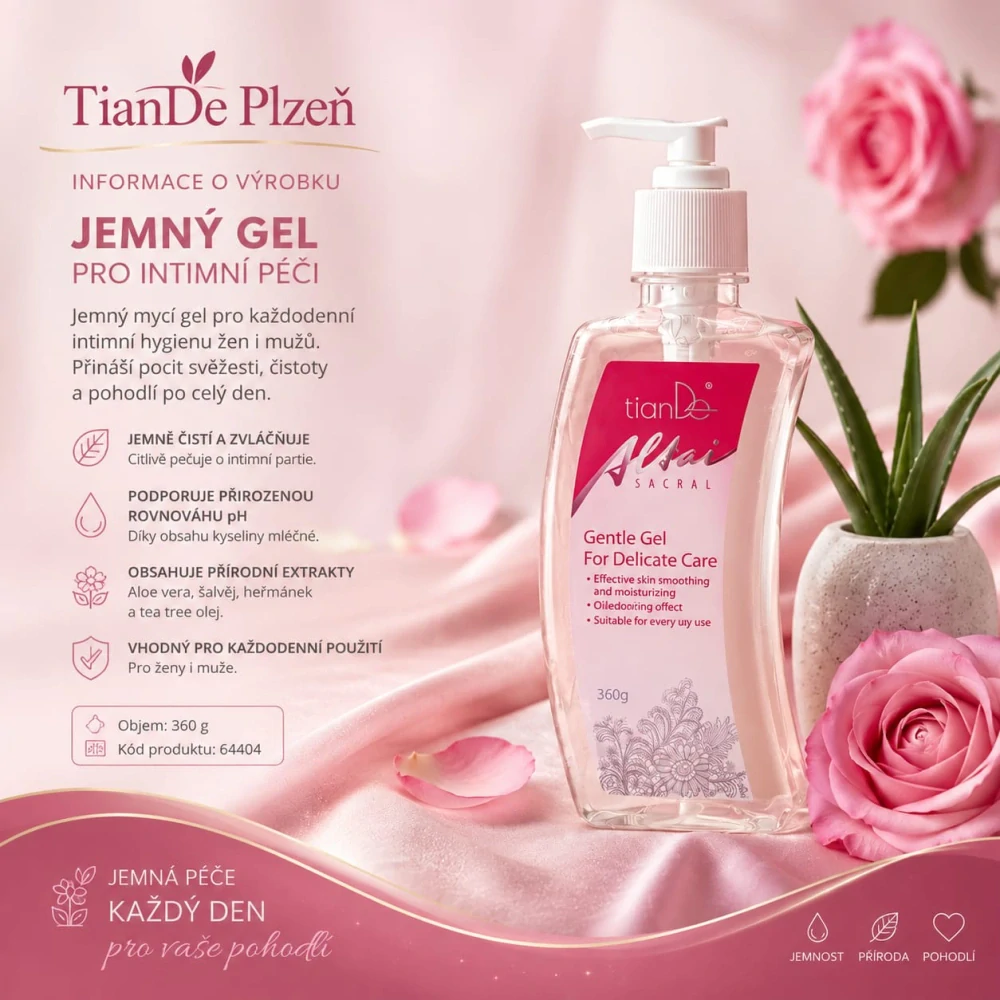 Jemný gel pro intimní péči, 360ml  (8,5b)