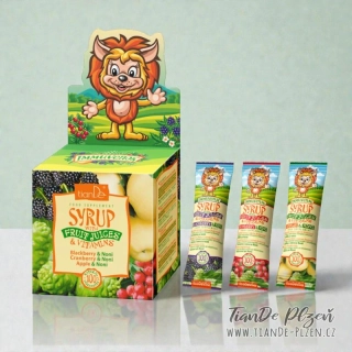 Sirupy s ovocnými šťávami a vitamíny, 21ks/10g (6,3b)