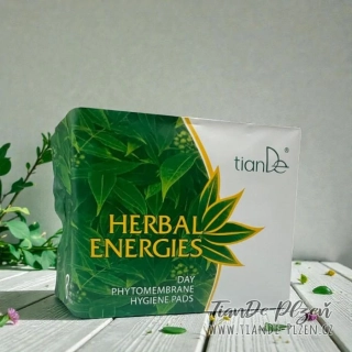 Denní menstruační vložky s fytomembránou „Energie bylin“, 8ks (6,3b)