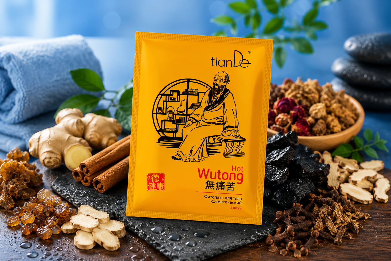 Žlutá fytonáplast Wutong tianDe